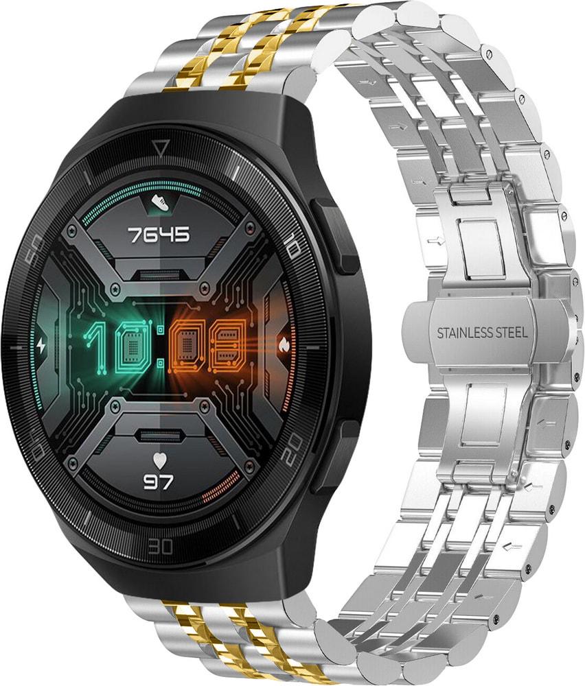Браслет металлический Spinye Line для Huawei Watch GT2e 46 мм Silver Gold (28972-67)