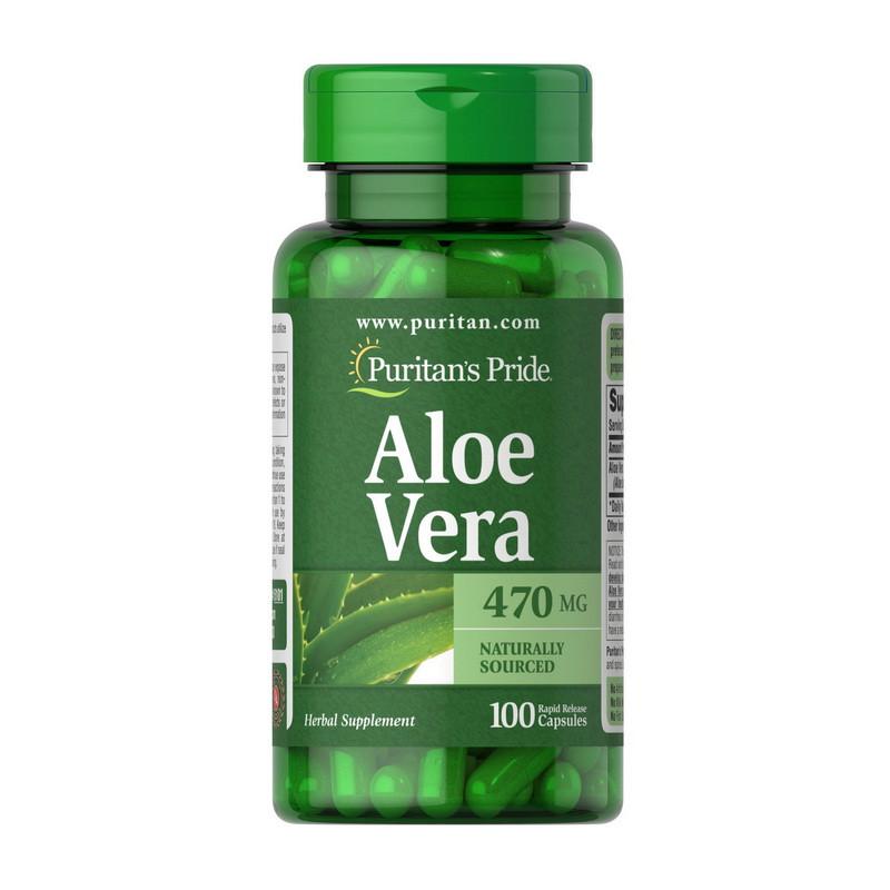 Алое вера Puritan's Pride Aloe Vera 470 мг 100 капс. (22084-01) Алое вера Puritan's Pride Aloe Vera 470 мг 100 капс. (22084-01)