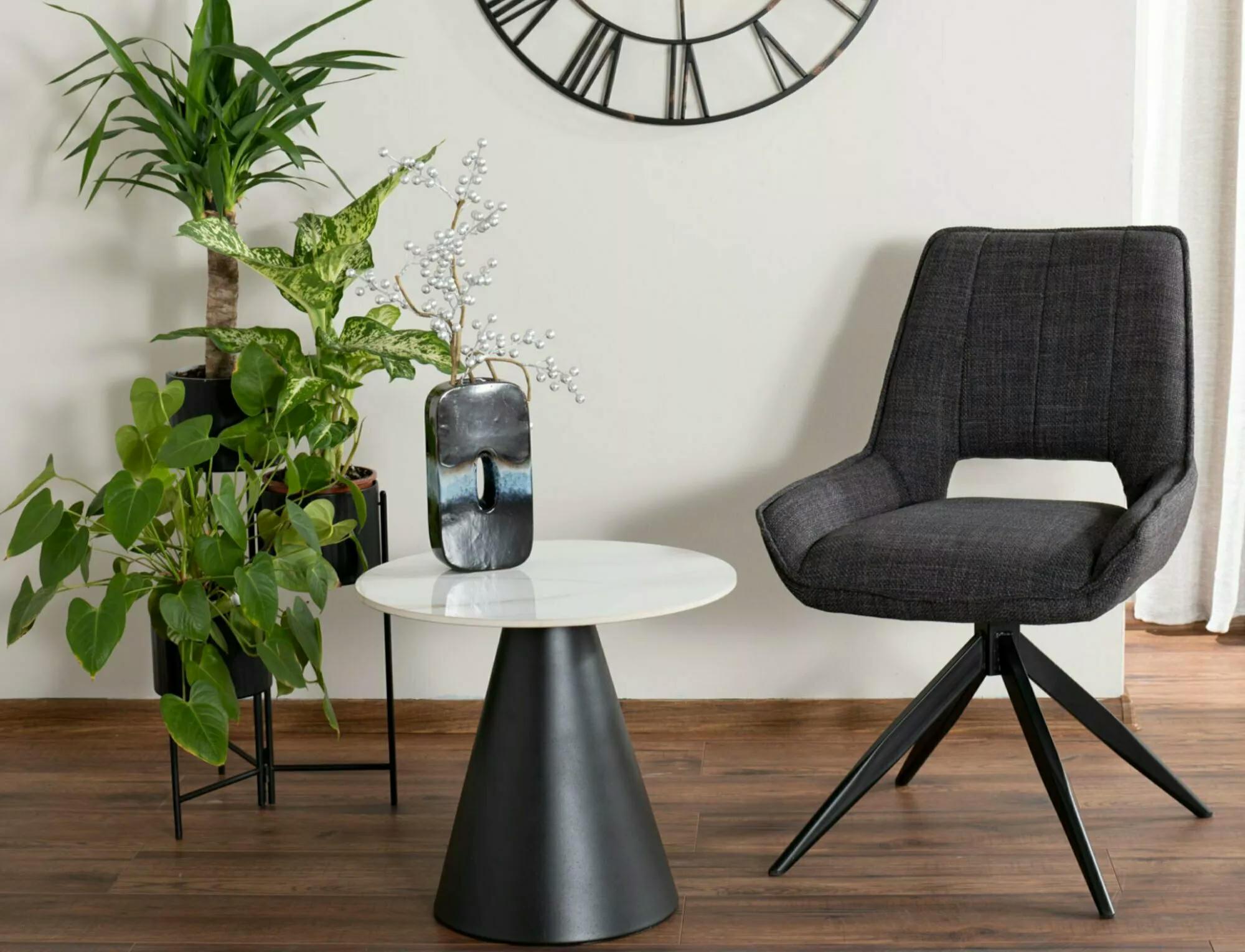 Журнальный столик Signal HILL 50 см Белый/Черный (HILLBCFI50) - фото 2 Журнальный столик Signal HILL 50 см Белый/Черный (HILLBCFI50) - фото 2