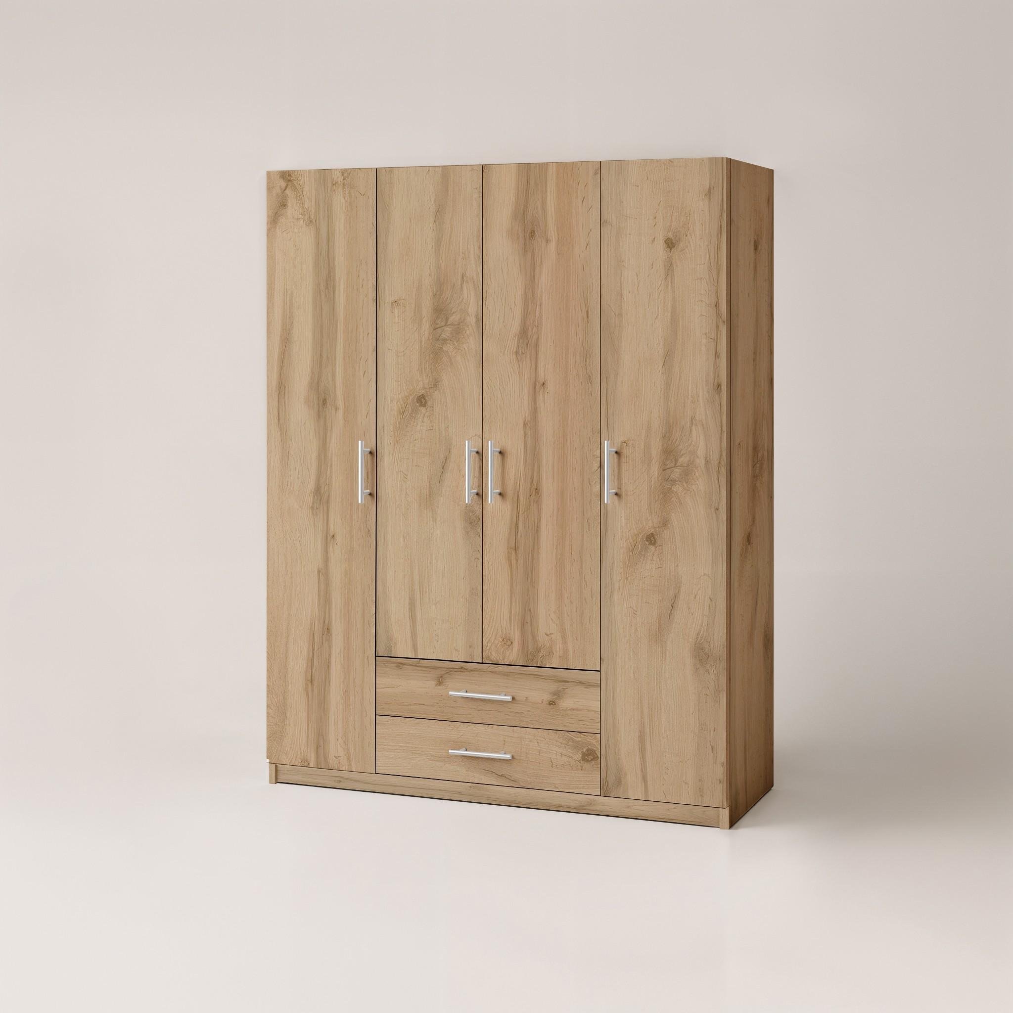 Шкаф для одежды Standart 2+4 1286x416x1900 мм Дуб Аппалачи - фото 2