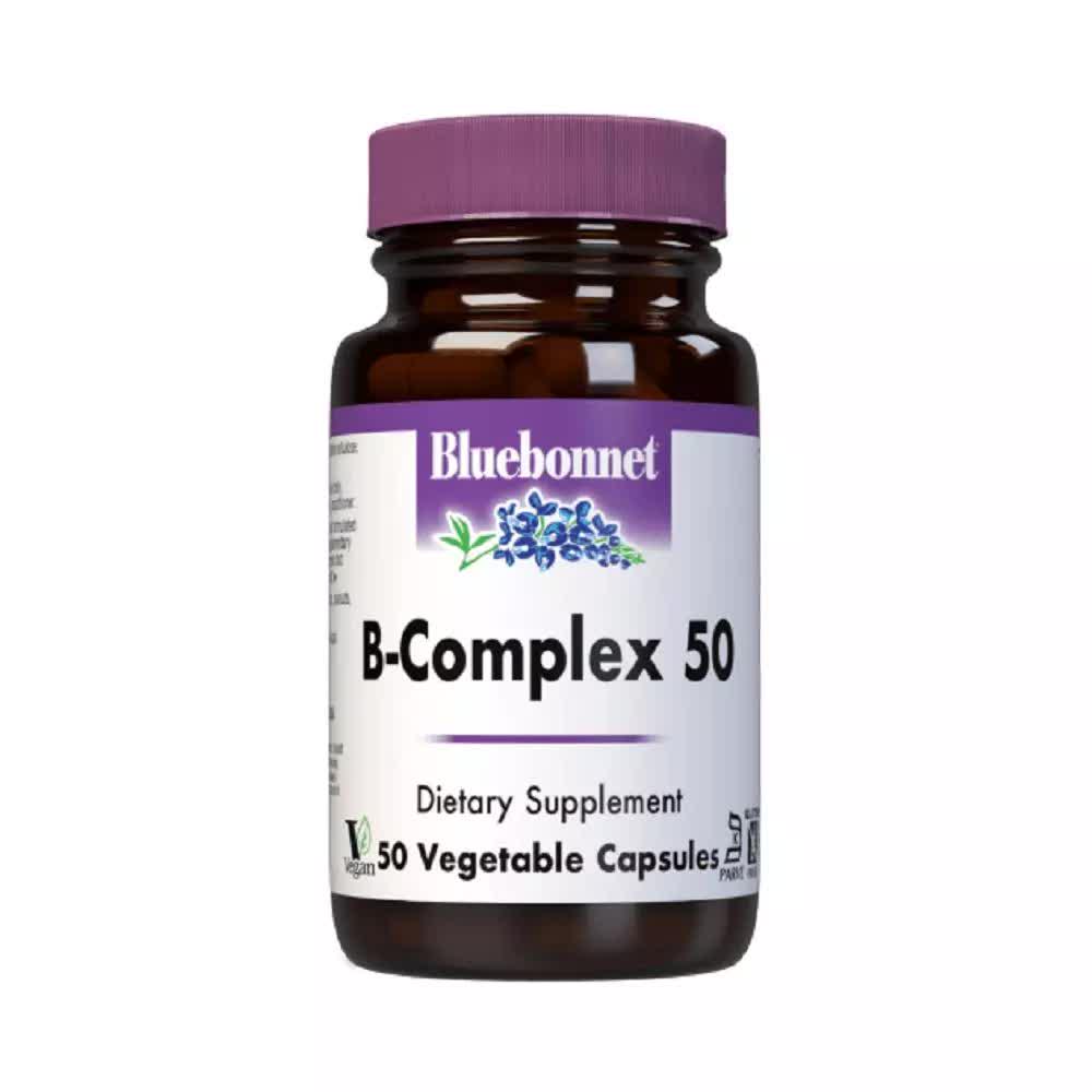 В комплекс Bluebonnet Nutrition Stress B-Complex 50 Veg Caps BLB0422 - фото 1