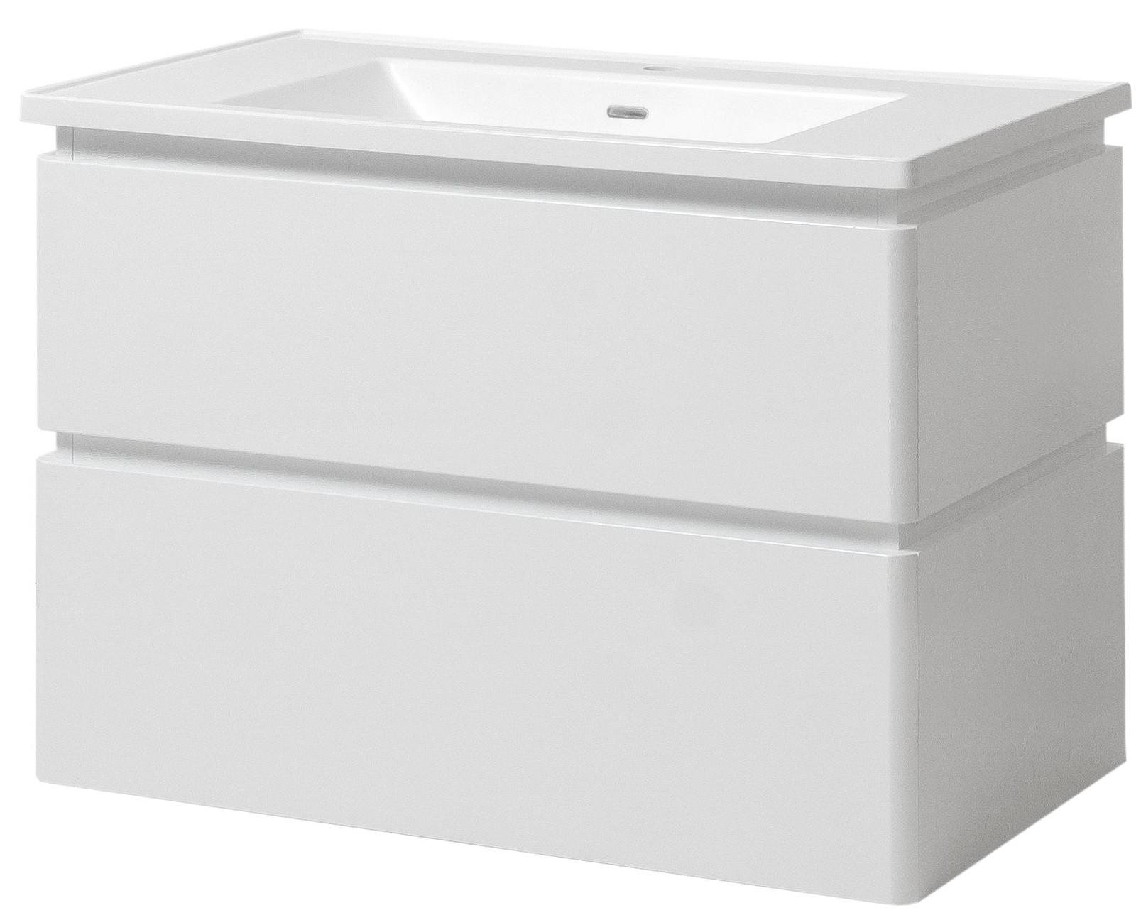 Тумба ЮВВИС Лион ТПБ-2 Д 100 см с умывальником Канте из искусственного камня (14853739) - фото 1