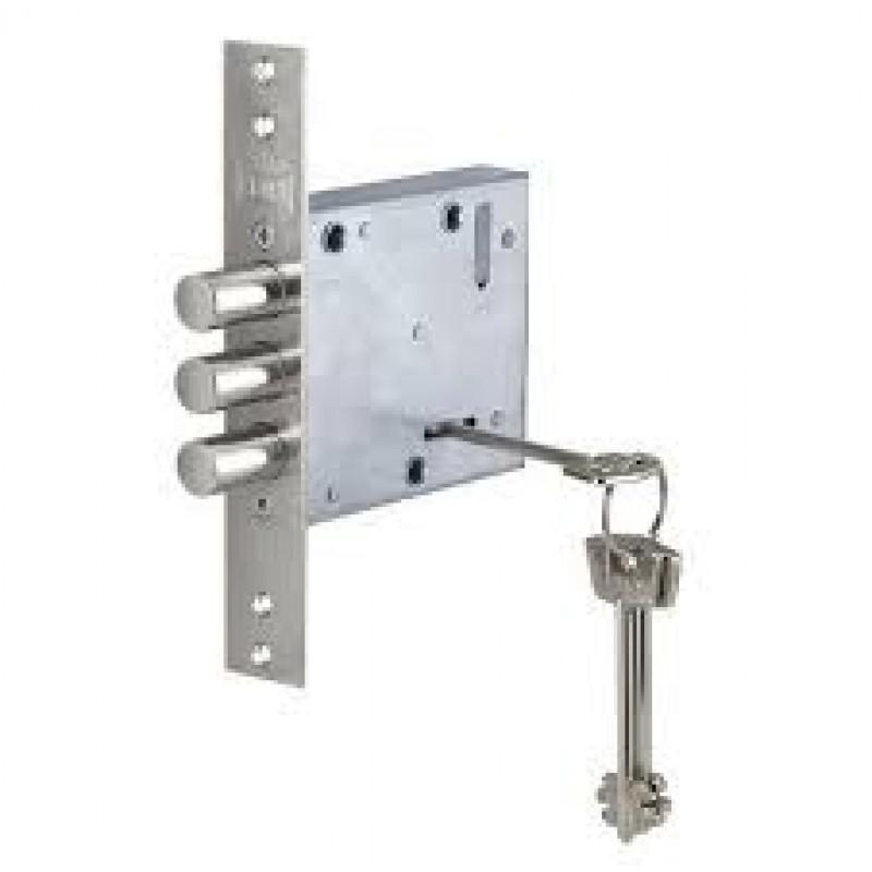 Замок сувальдный 447L без ответной планки 5 ключей Хром (1-30184) - фото 2 Замок сувальдный 447L без ответной планки 5 ключей Хром (1-30184) - фото 2