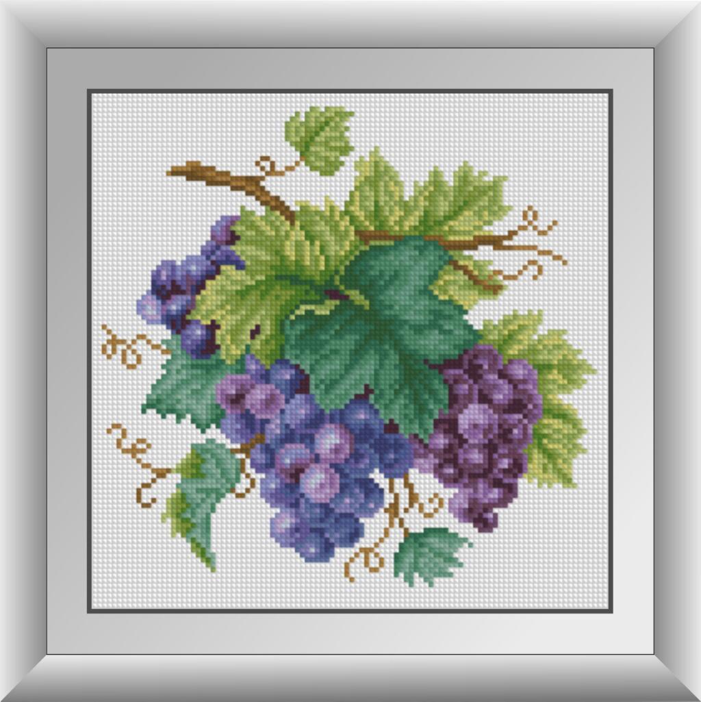 Алмазная мозаика Dream Art Гроздь винограда 26x26 см (DA.30045)