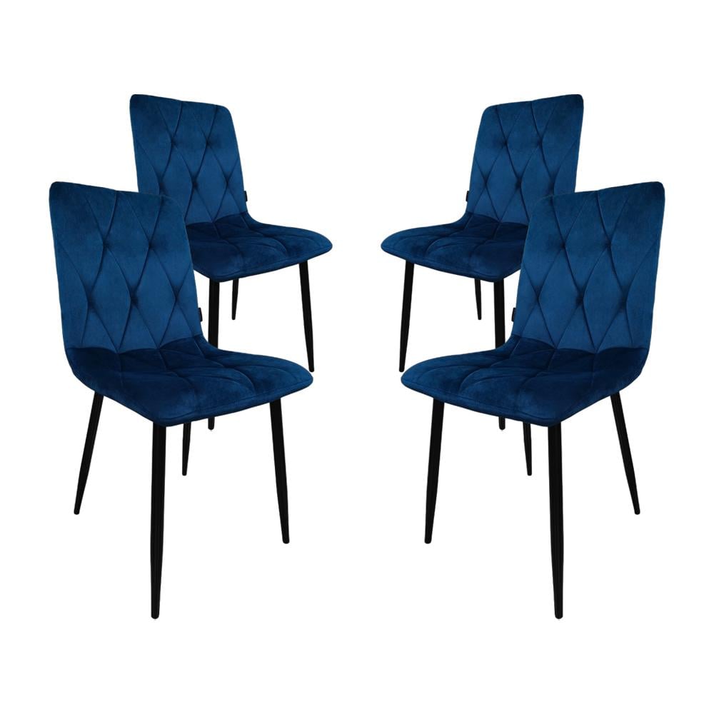 Кресло-стул Bonro B-421 для кухни/гостиной/баров 4 шт. Синий (5454)