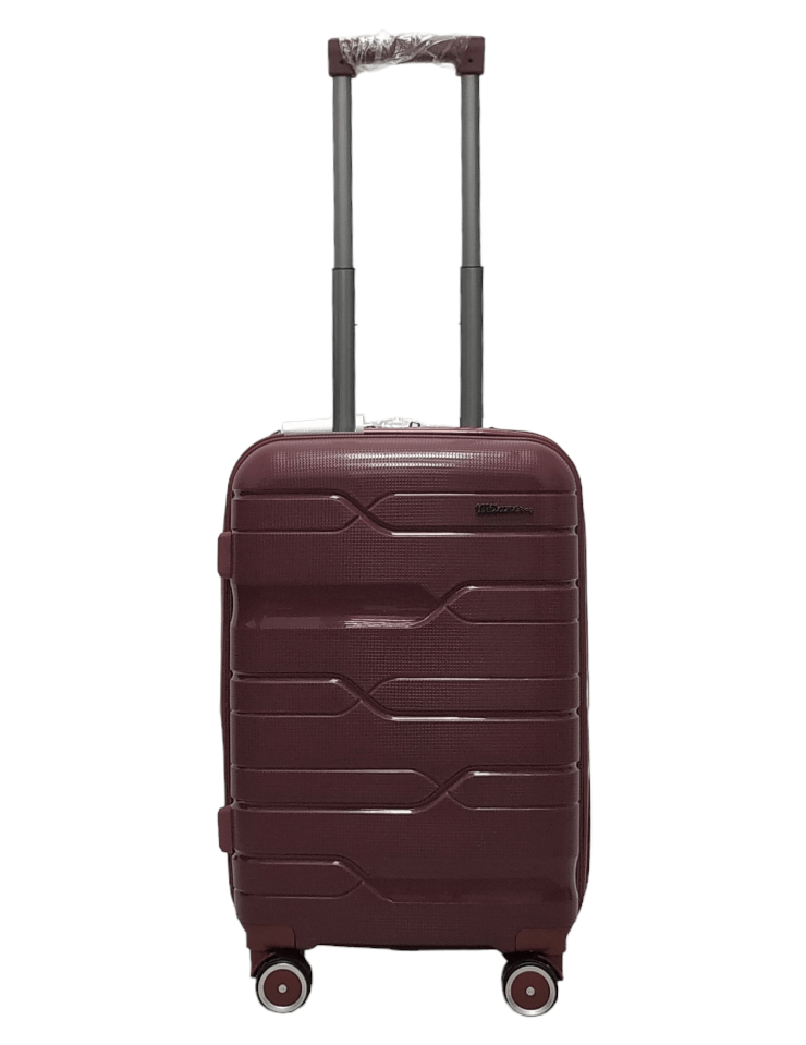 Валіза маленька поліпропілен Milano bag 0306 S 56х35х24 см 33 л Бордовий