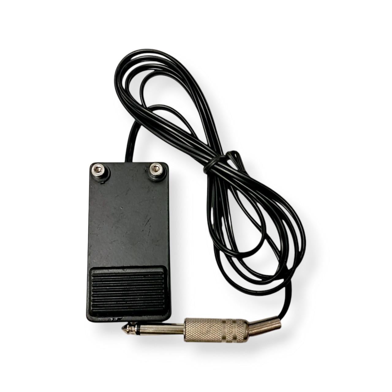 Педаль для тату машинки металлическая с резиновыми ковриками прямоугольная Черный (FS3023)