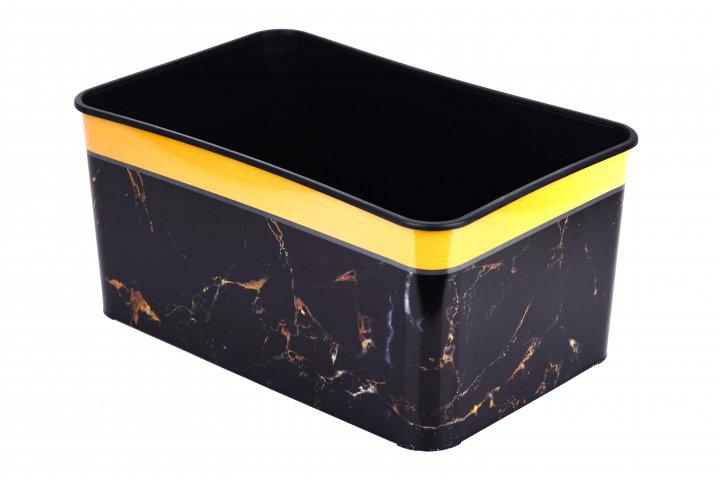 Корзина для хранения Violet House Decor 0646 5 л Marble Black - фото 3