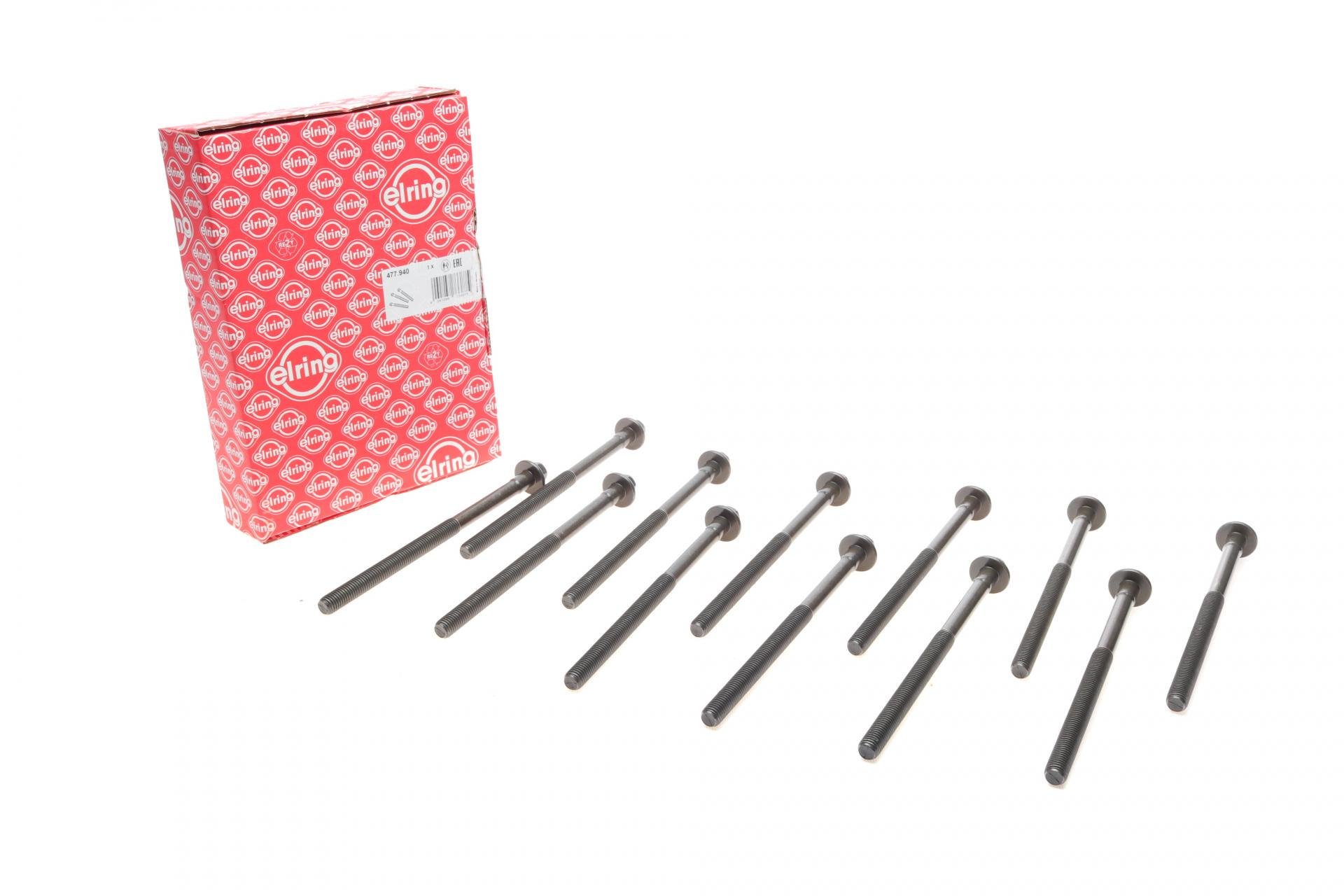 Болты головки ELRING Volvo C30/C70/S40/S60/S80/V40/V50/V60/V70/XC60/XC70 2,0/2,4 D 06- 12 шт. (477,940)