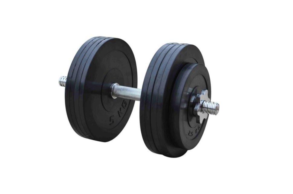 Гантели наборные обрезиненные Rn-Sport 26 кг 2 шт. (2764274518) - фото 3