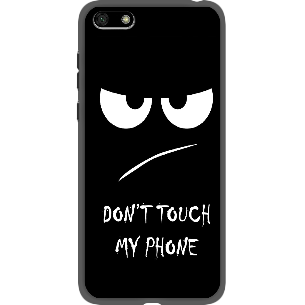 Чехол BoxFace Huawei Y5 2018 Don't Touch my Phone Черный силикон (33370-up535-34776)