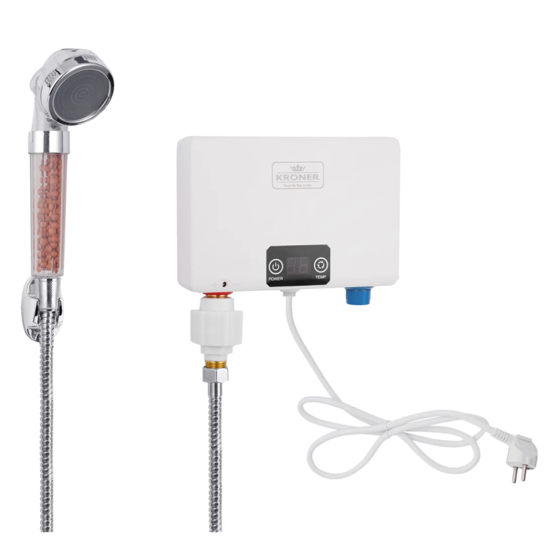 Проточный водонагреватель Kroner KRM Volt CW200WMDS с дисплеем (CV031873)