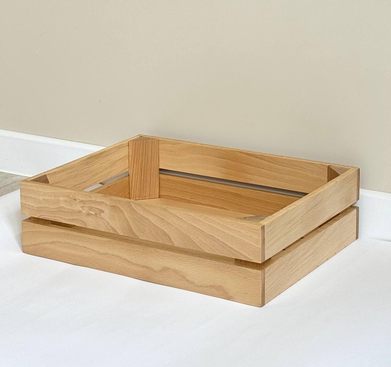 Ящик для зберігання дерев'яний з ясею 40х30х11 см (18729242) - фото 3 Ящик для зберігання дерев'яний з ясею 40х30х11 см (18729242) - фото 3