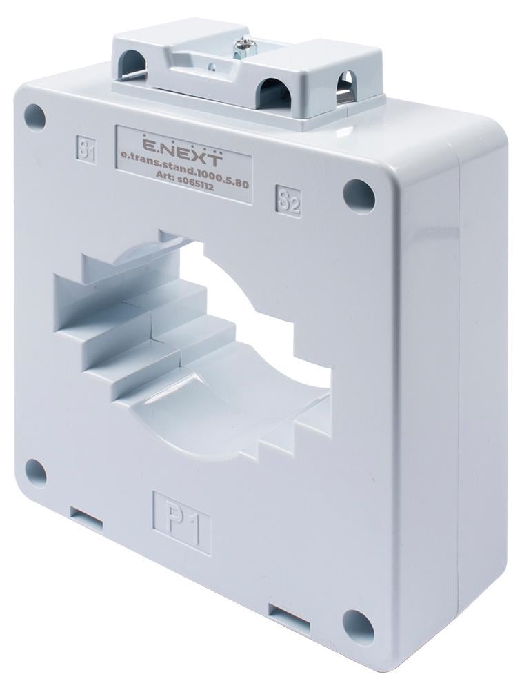 Трансформатор струму вимірювальний E.NEXT e.trans.stand.1000.5.80 1000/5A CL0.5 (s065112)