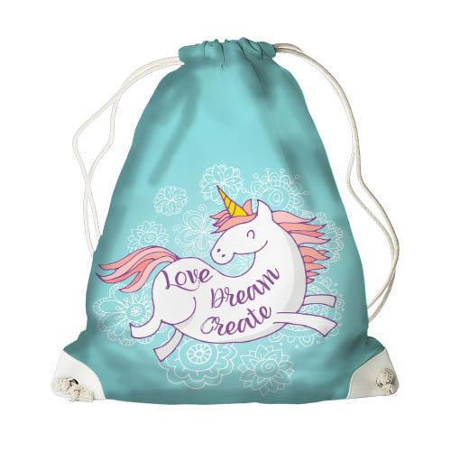 Рюкзак-мешок Presentville MINI Единорог (DRM CLF005 WH)