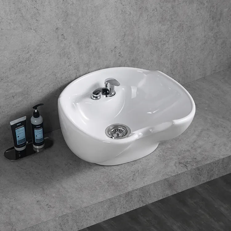 Раковина до перукарської мийки ДенІС professional Лілія 013 керамічна Білий (1453070061) - фото 6 Раковина до перукарської мийки ДенІС professional Лілія 013 керамічна Білий (1453070061) - фото 6