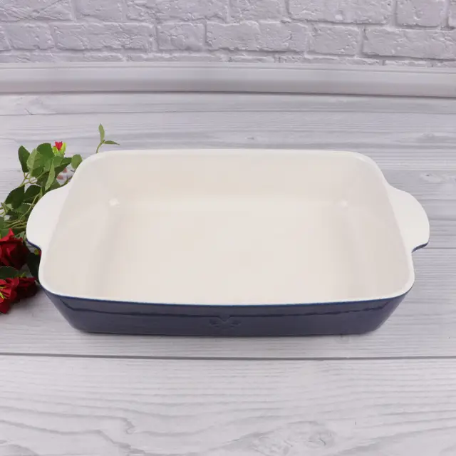 Форма для запекания керамическая Fontignac OW0014 32 см прямоугольная для духовки и микроволновки - фото 2