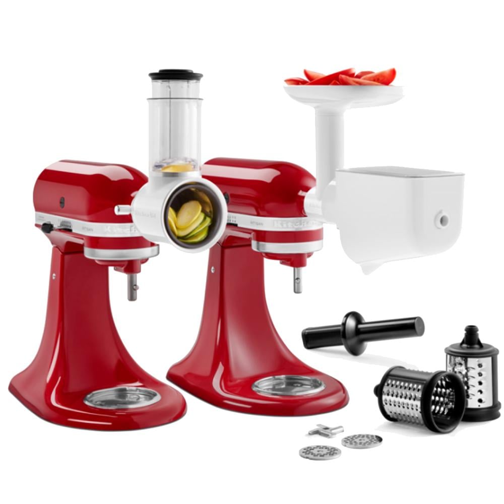 Набір насадок KitchenAid м'ясорубка/протирка/овочерізка 5KSM2FPPC/5KSMFGA/5KSMFVSP/5KSMVSA 3 шт. - фото 6