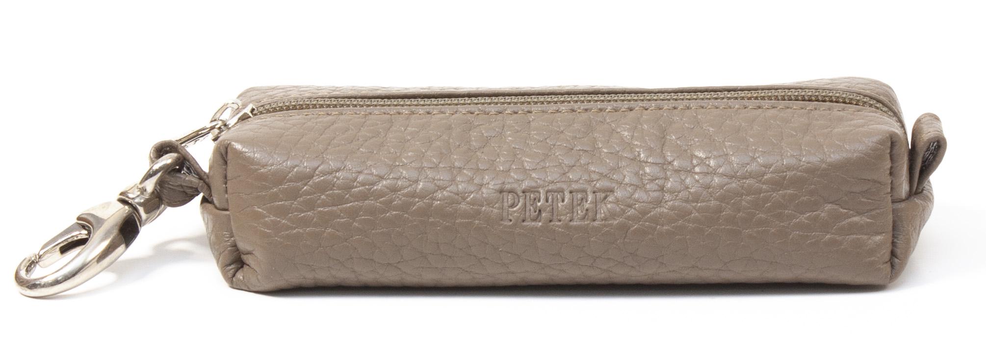 Ключница Petek 2543 кожаная Бежевый/Коричневый (2543-46BD-10)