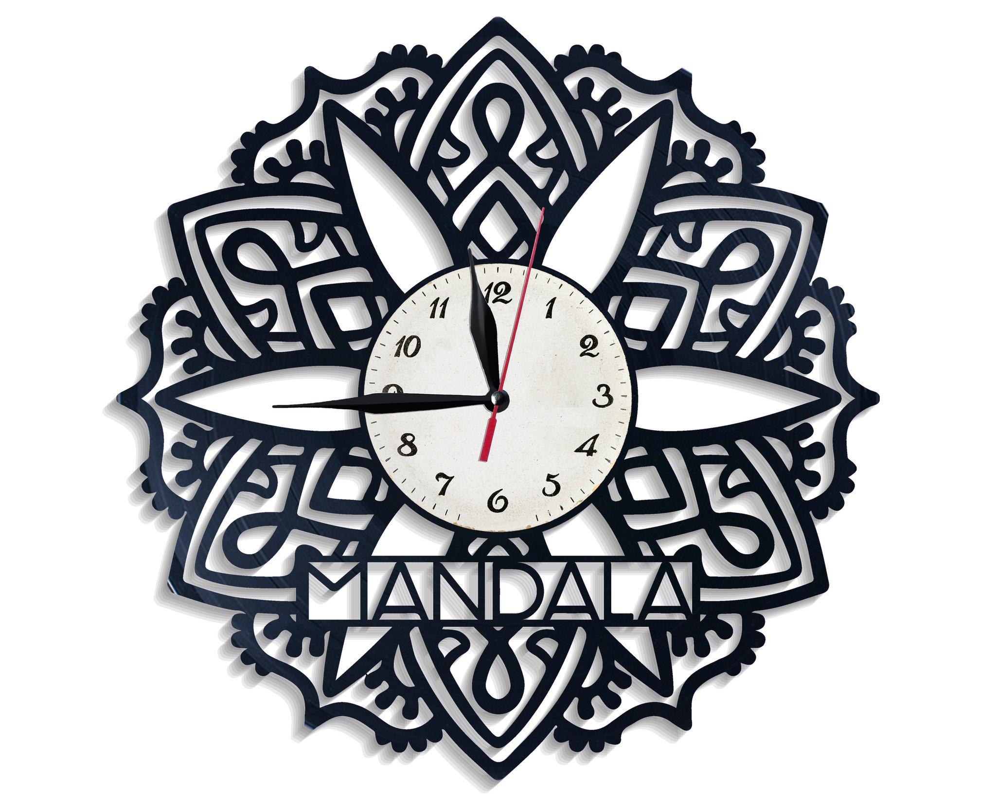 Часы настенные Мандала 2727 из виниловой пластинки