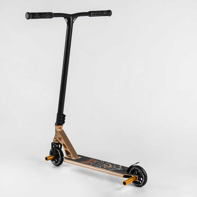 Самокат трюковый Best Scooter 55084/4 HIC-система/Пеги/алюминиевый диск и дека/анодированная покраска/ширина руля 60 см/колеса PU d 110 мм (25109937)