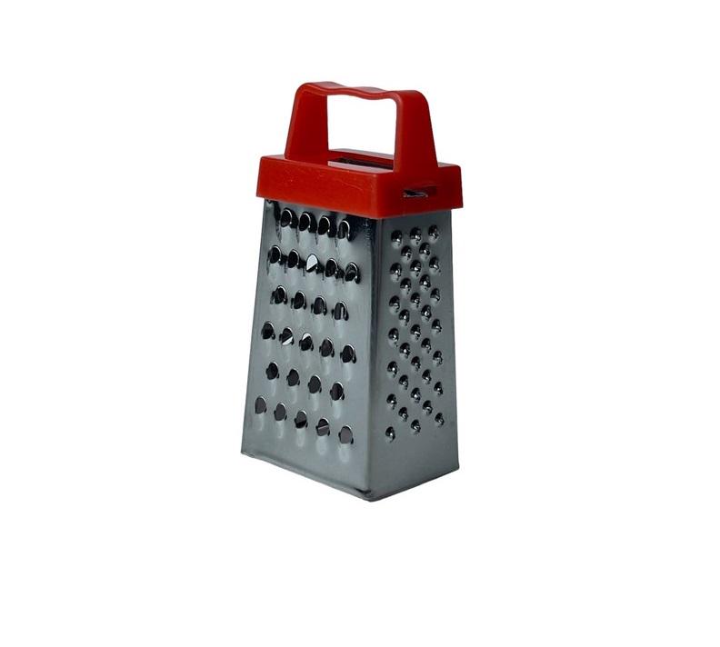 Терка мини Dynasty четырехсторонняя из нержавеющей стали Красный - фото 1