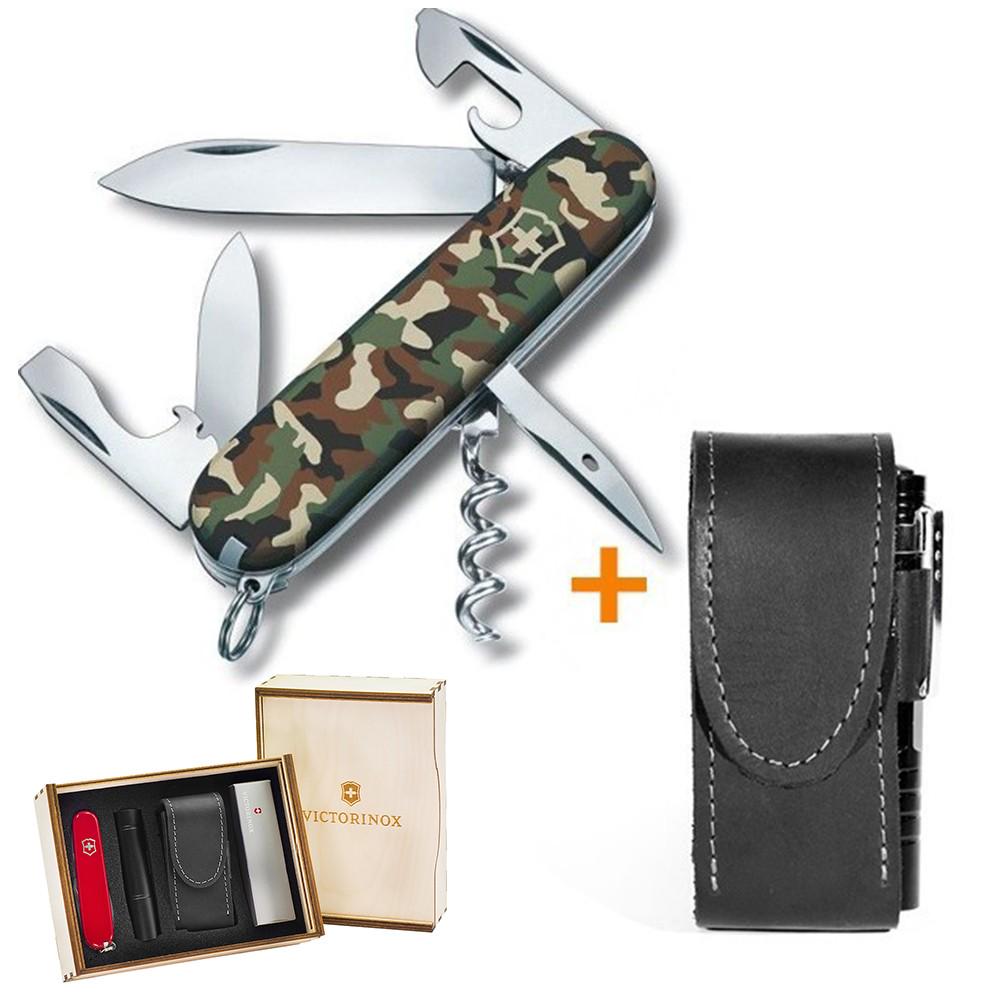 Комплект нож Victorinox Spartan Camouflage 1.3603.94/чехол с фонариком - фото 11