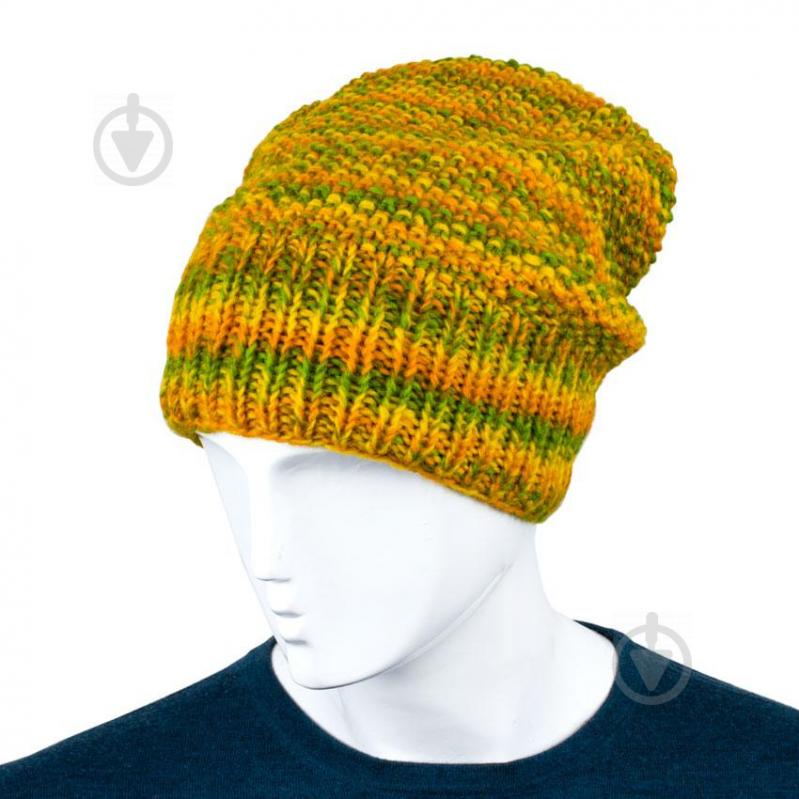 Шапка Kathmandu Камала Ручная работа 100% шерсть яка S 54-56 Желто-зеленый (19941)