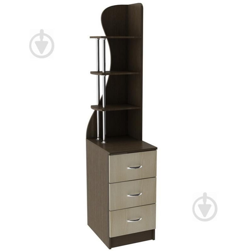 Комод с надстройкой Тиса Мебель К-43 Венге/Дуб молочный Комод с надстройкой Тиса Мебель К-43 Венге/Дуб молочный