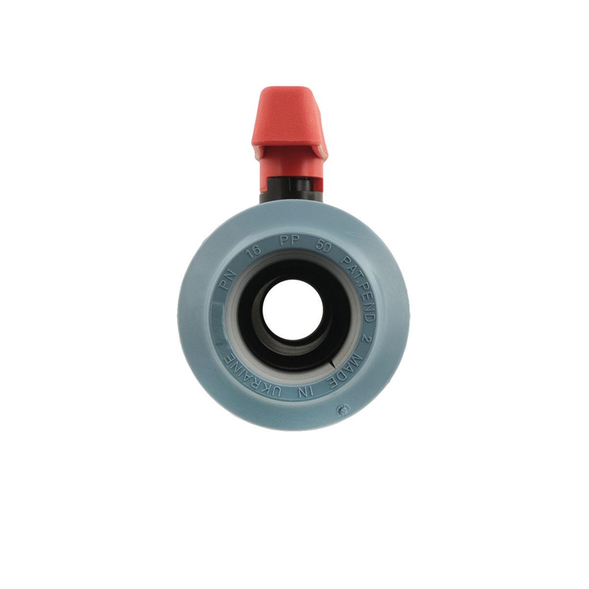 Кран кульовий SantehPlast ПНД ЗЗ 50 мм 1-1/2" (25462) - фото 3 Кран кульовий SantehPlast ПНД ЗЗ 50 мм 1-1/2" (25462) - фото 3