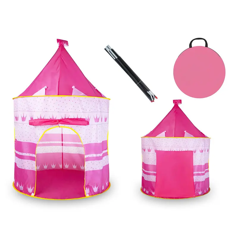 Дитячий намет для дівчинки Замок Принцеси з короною Рожевий (VEN0149.) - фото 3