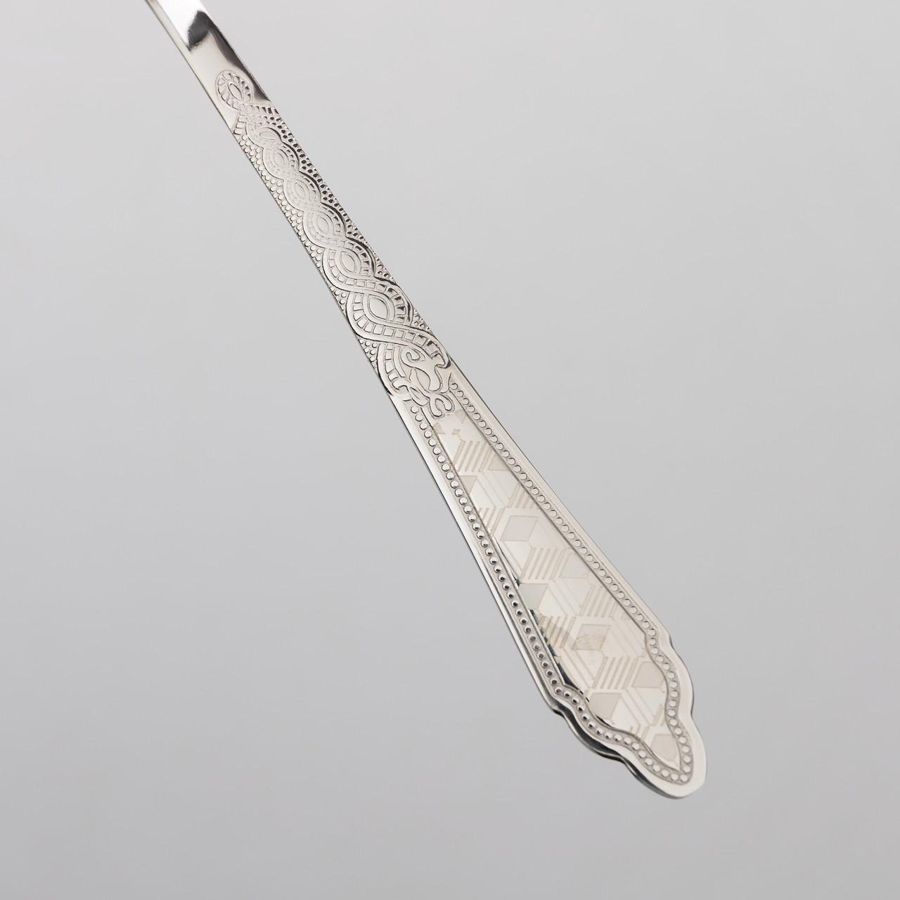 Набор столовых приборов на 6 персон 24 предмета Серебреный (25905615) - фото 9