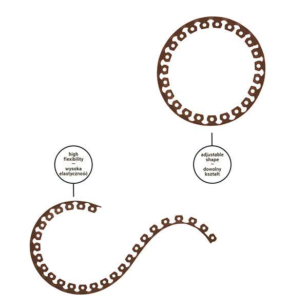 Бордюр газонний Bradas Easy Border 40 мм х 10 м з комплектом колів Коричневий (OBEBR4010SET) - фото 3 Бордюр газонний Bradas Easy Border 40 мм х 10 м з комплектом колів Коричневий (OBEBR4010SET) - фото 3