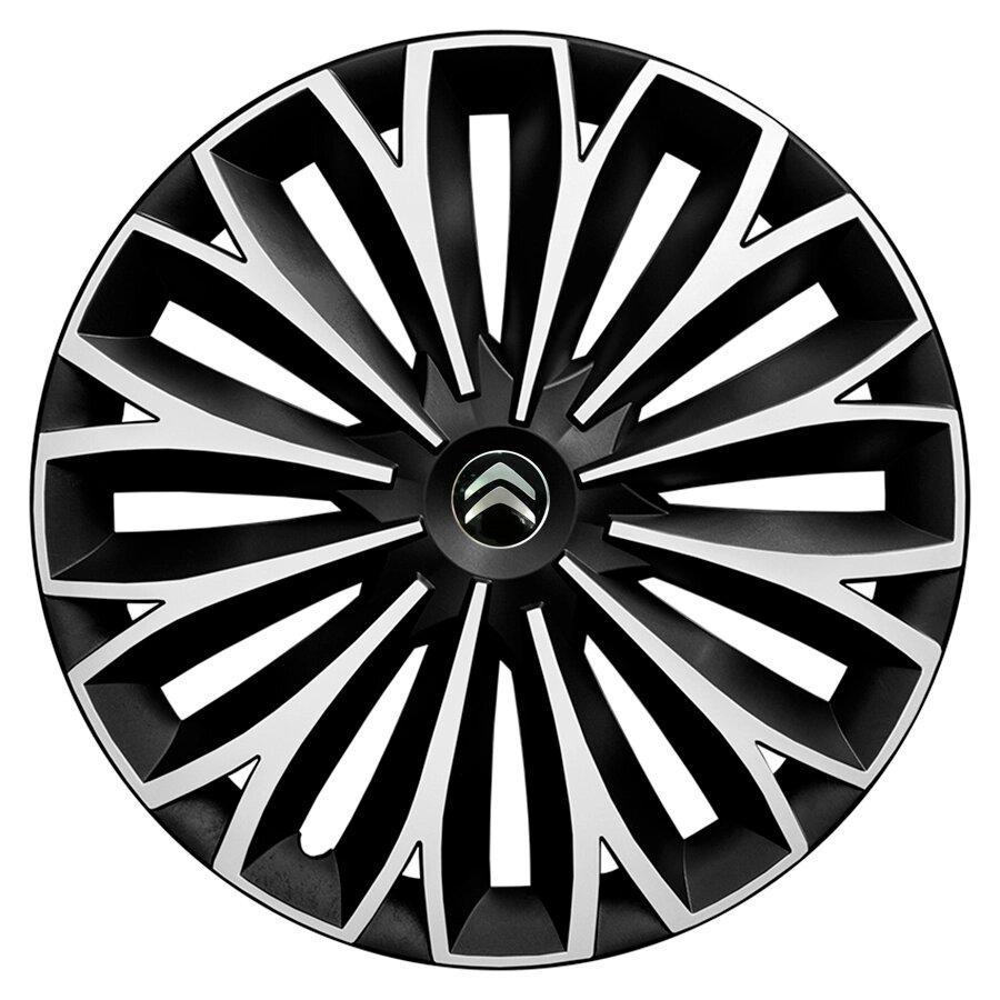 Комплект колпаков JAWOPLAST Sigma Duo R15 для Citroen 4 шт. Silver/Black (28434587)