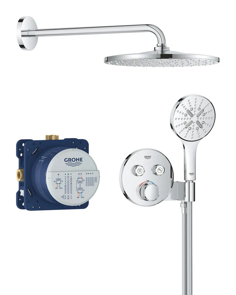 Душевая система скрытого монтажа Grohe Grohtherm Smart Contro с Rainshower Mono 310 l (34866000)