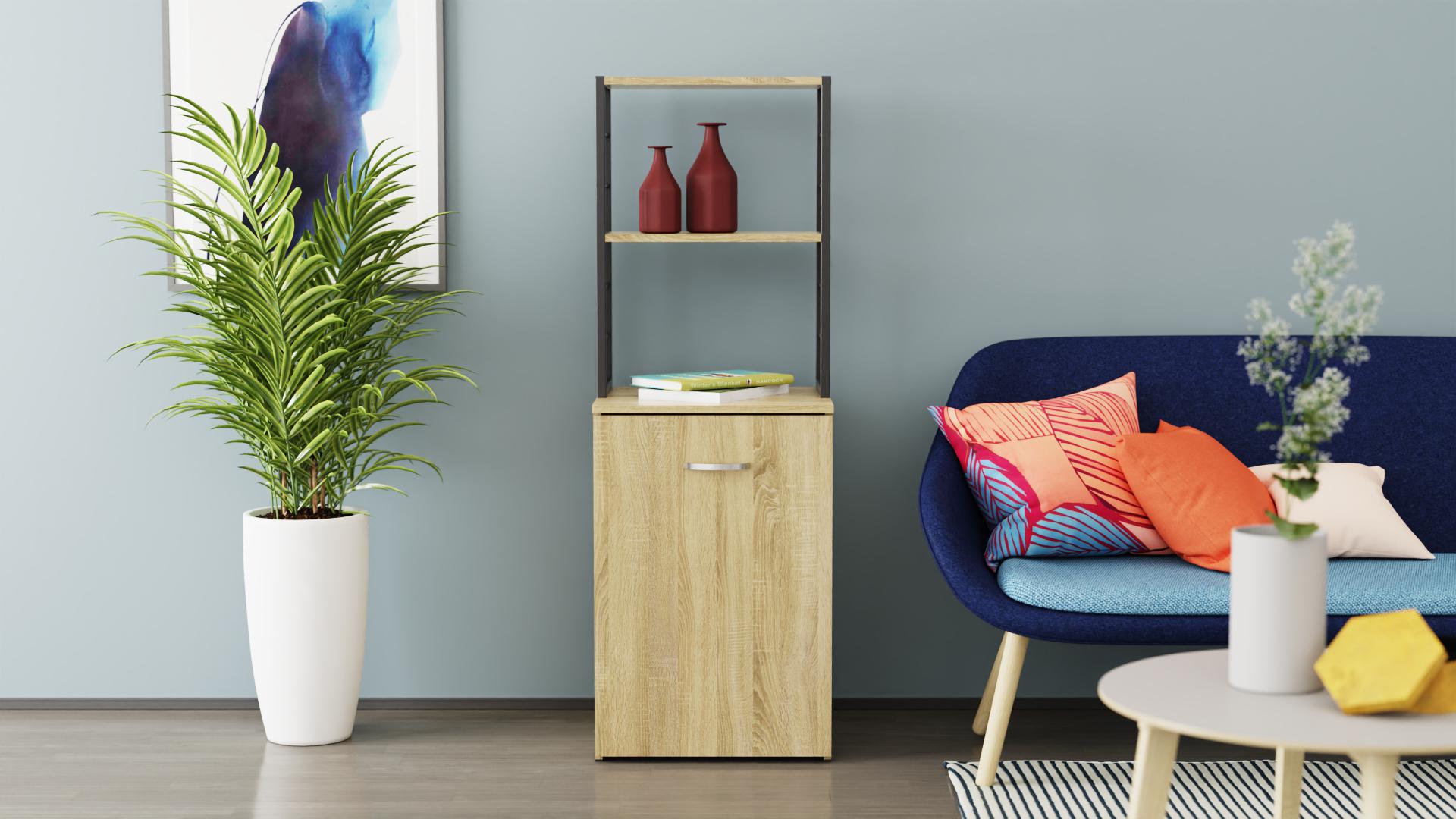 Стіл-тумба трансформер Ferrum-decor Смарт 4/1 з етажеркою метал/ДСП 16 мм 1430x1450x500 мм Чорний/Дуб Сонома (FRD-105126) - фото 7 Стіл-тумба трансформер Ferrum-decor Смарт 4/1 з етажеркою метал/ДСП 16 мм 1430x1450x500 мм Чорний/Дуб Сонома (FRD-105126) - фото 7