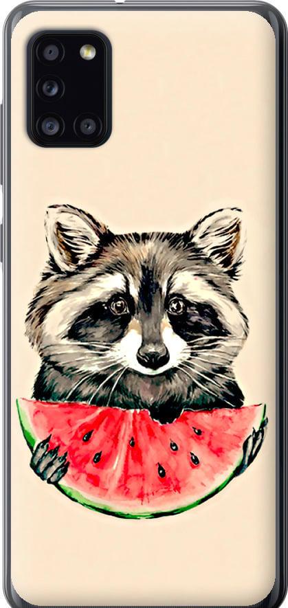 Чехол на Samsung Galaxy A31 A315F Енотик с арбузом (4605t-1908-42517)