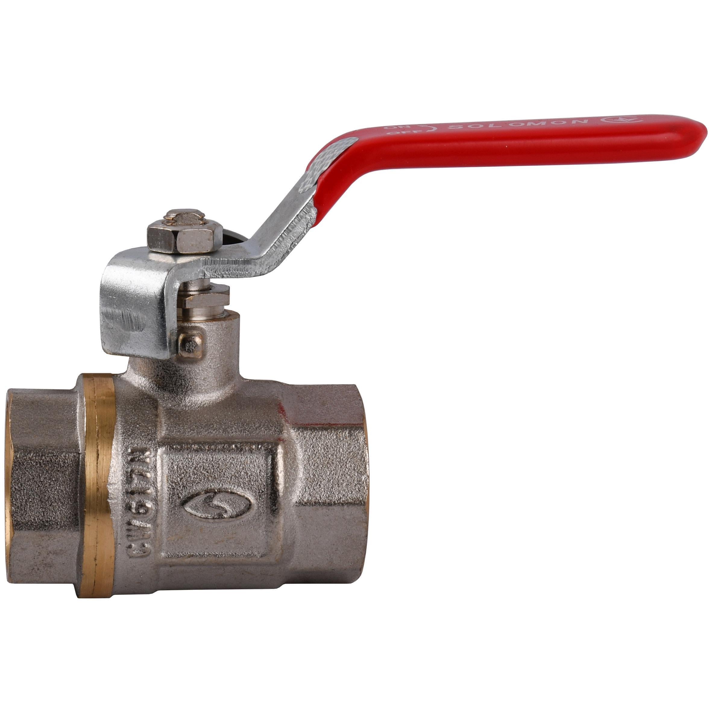 Кран шаровый прямой Solomon 3/4″ ВВ КР PN40 B1001 (000029403) Кран шаровый прямой Solomon 3/4″ ВВ КР PN40 B1001 (000029403)