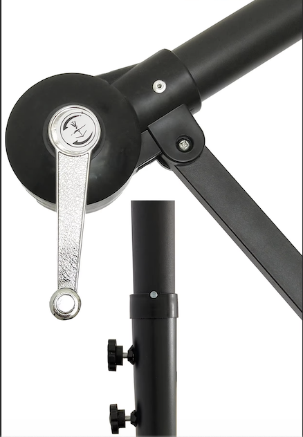 Парасоля садова WCG регульована з нахилом та чохол 3 м Коричневий - фото 7