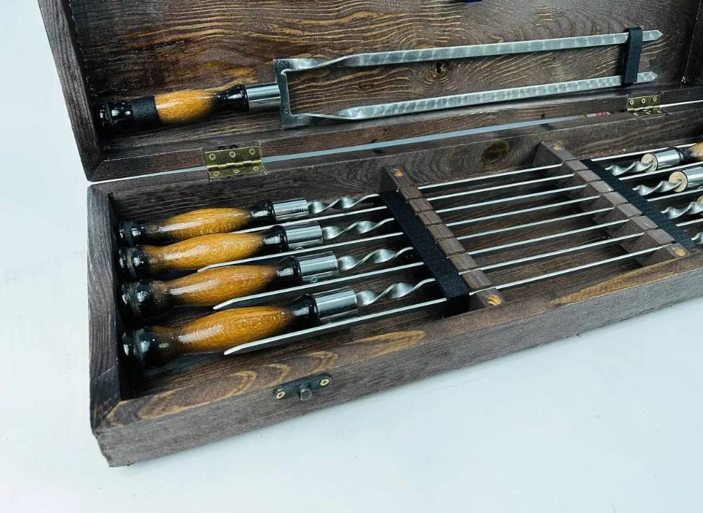 Набор шампуров в кейсе Орион (21-10-KS-7609) - фото 3 Набор шампуров в кейсе Орион (21-10-KS-7609) - фото 3