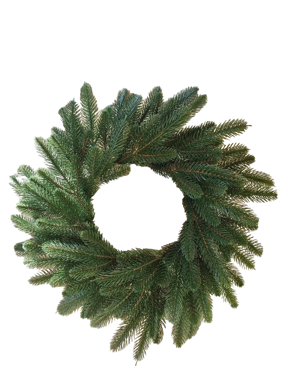 Новогодний венок литой Премиум 55 см Зеленый Новогодний венок литой Премиум 55 см Зеленый