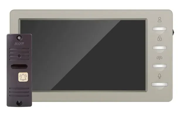 Комплект видеодомофона мультиформатный ARNY AVD-7008FHD AVD-708 2 Мп с AVP-05 2 Мп Beige/Brown (3081177309)