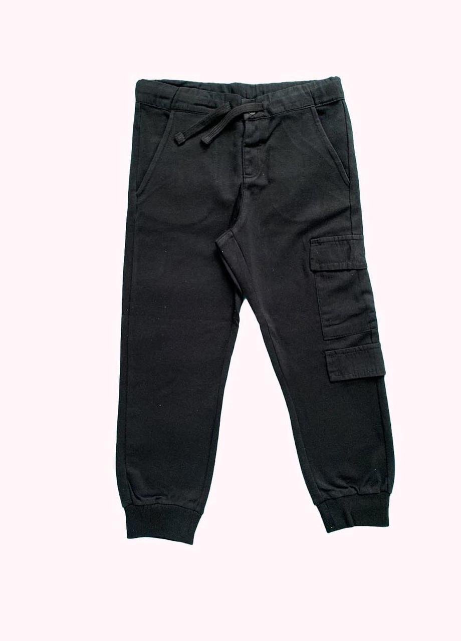 Брюки детские Chicco карго с карманами 4-5 лет 104 см Черный (2081861157)