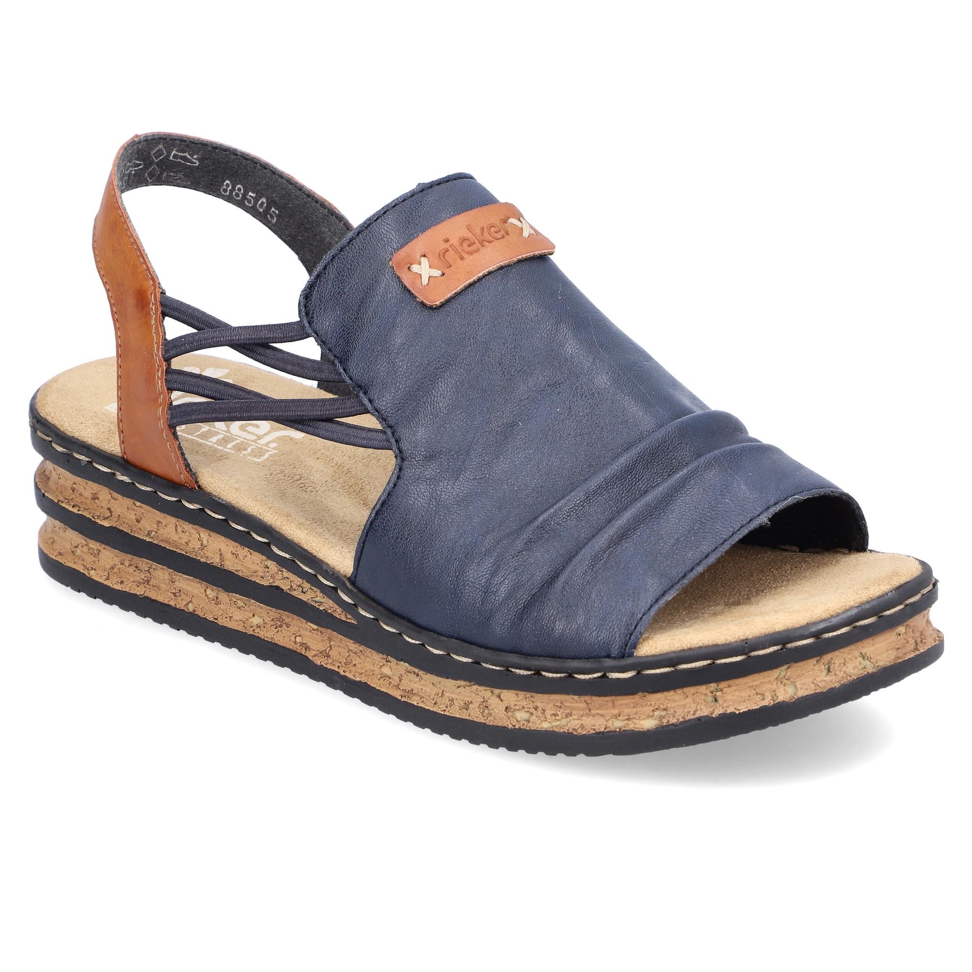 Босоніжки жіночі літні RIEKER р. 37 Синій (060219-37)