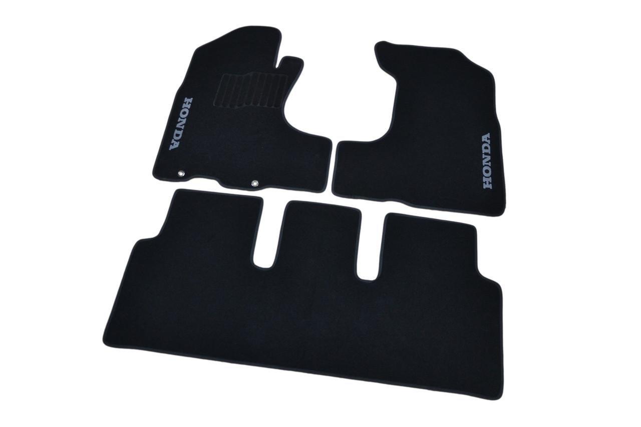 Коврики автомобильные ворсовые в салон для Honda CR-V 2001-2006 Черный