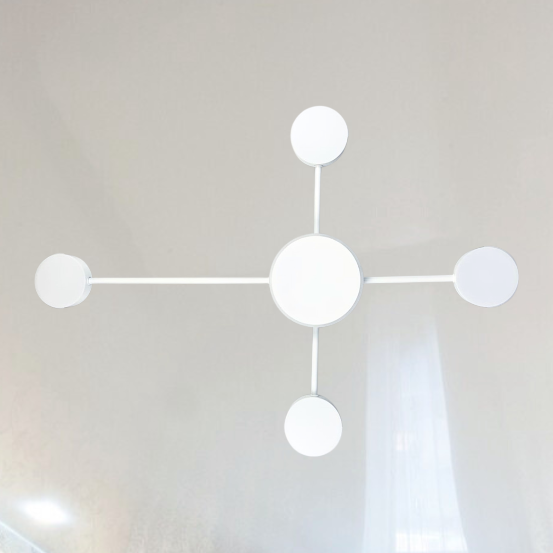 Светильник потолочный LED на 4 плафона 38 Вт Белый (R88/4 WT) Светильник потолочный LED на 4 плафона 38 Вт Белый (R88/4 WT)