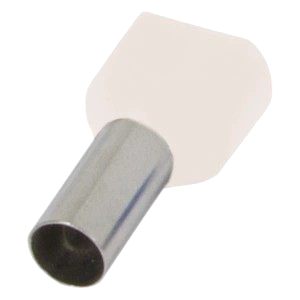 Втулковий наконечник для 2х дротів з ізоляцією ТЕ1-08 1 мм2 100 шт. Білий (661a0ea2)