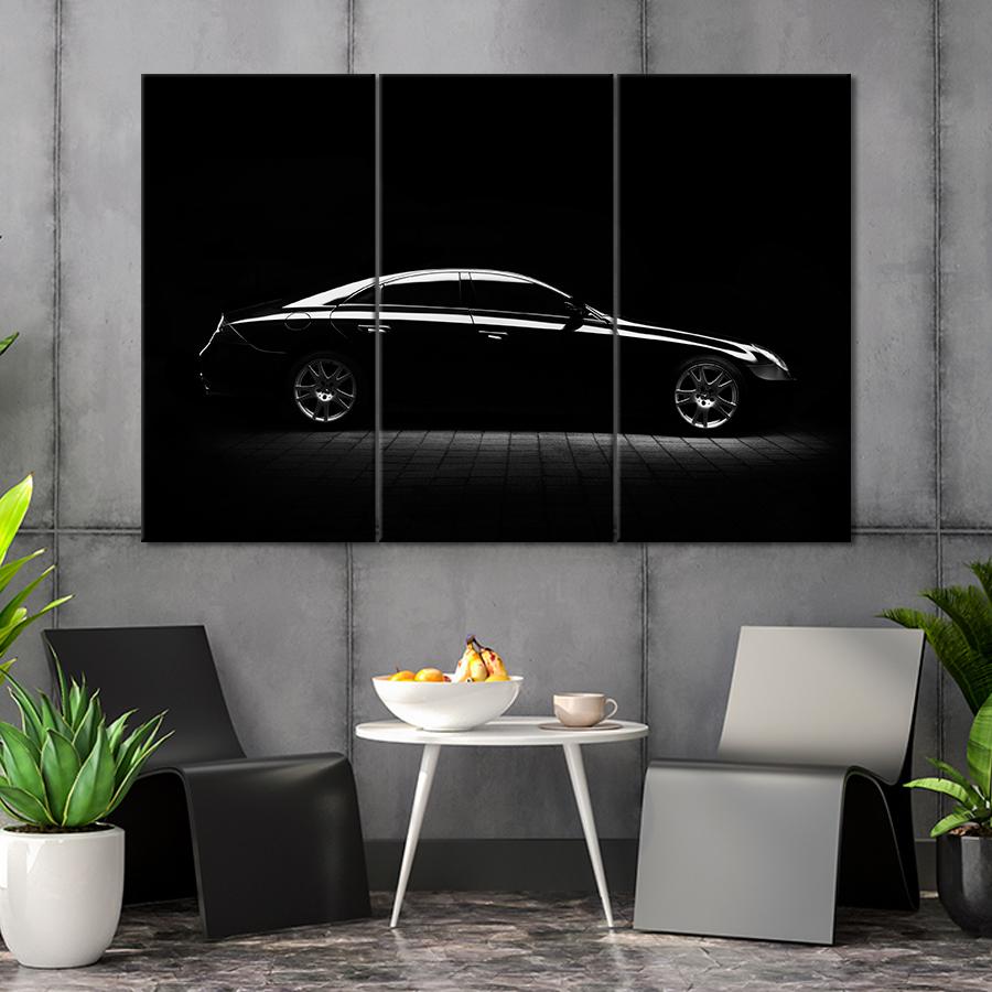 Картина Автомобиль Люксовый автомобиль Mercedes-Benz C219 156x100 см (A1202-3)