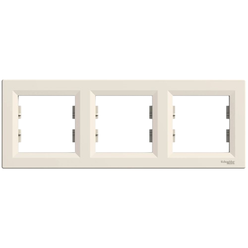 Рамка тримісна горизонтальна Schneider Electric ASFORA IP20 Кремовий (EPH5800323)