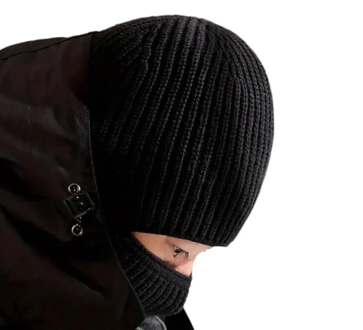 Шапка зимняя вязаная балаклава 2в1 (ШТБ21) - фото 3 Шапка зимняя вязаная балаклава 2в1 (ШТБ21) - фото 3
